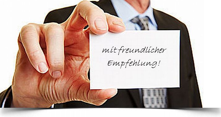 Mit freundlicher Empfehlung...